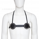 Кожанный мужской бюстгальтер photo 2