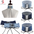 Тканевый ошейник с завязками photo 2