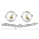 Металлические манжеты на ноги с длиной цепочкой photo 6