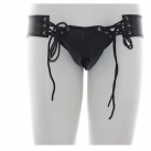 Кожаные трусы на шнуровке photo 1