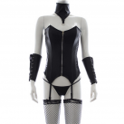 Черный кожанный костюм для БДСМ photo 6