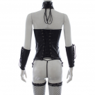 Черный кожанный костюм для БДСМ photo 4