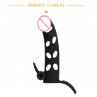 Насадка на член з віброкулею 6 дюймів photo 1