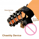 Пояс верности кожанный с замком photo 3