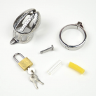 Кольцо на пенис из нержавеющей стали с замком photo 1