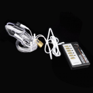 Мужской пояс целомудрия пластиковый с электростимуляцией photo 2