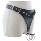 Кожаная портупея с кольцами для пениса photo 2