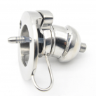 Кольцо на пенис. Пояс верности. Нержавеющая сталь. С уретральным катетером. photo 1