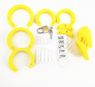 Желтый силиконовые замком на пенис photo 1