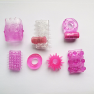 Кольца и насадки на пенис с вибрацией, 4 шт/комплект photo 5