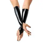 Вінілові міттинки Art of Sex - Lora короткі, размер S, колір чорний photo 2