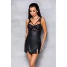 Бебі-дол з еко-шкіри та мережива Loona Chemise black S/M - Passion photo 3