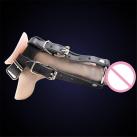 Эрекционное кольцо на кожаных ремнях photo 2