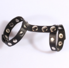 Кожанное двойное кольцо на пенис photo 1