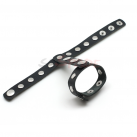 Кожанное двойное кольцо на пенис photo 4