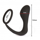 Силиконовый массажер простаты Butt Plug с кольцом photo 3