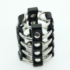 Пояс верности из кожи с 5 металлическими кольцами photo 5