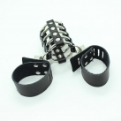 Пояс верности из кожи с 5 металлическими кольцами photo 4