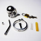 Кольцо для пениса. Пояс верности. Нержавеющая сталь. С катетером. photo 1