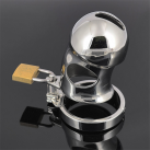 Кольцо для пениса. Пояс верности. Нержавеющая сталь. С катетером для уретры. photo 2