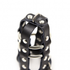 Эрекционные кольца-бондаж с кожаными ремнями photo 2