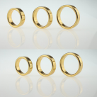 Металлическое кольцо на пенис, 1 шт., диаметр 40/45/50mm photo 5