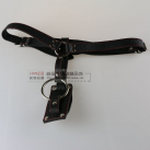 Кожанне мужские трусы с анальным плагином и эрекционным кольцом photo 4