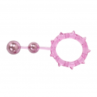 Кольцо для пениса с двумя мячами. Силикон. photo 1