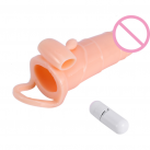 Вибрационная многоразовая насадка на пенис Extender photo 6