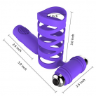 Вибрационное кольцо из силикона на пенис, водонепроницаемое photo 4