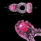 Насадка на пенис Cockring с двойной вибрацией photo 3