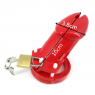 Красный пояс верности с замком для мужчин photo 6