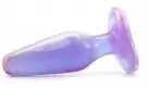 Анальная пробка CRYSTALL JELLIES MEDIUM BUTT PLUG PURPLE photo 3
