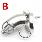 Пояс верности для мужчин. Нержавеющая сталь. С замком. С катетером для стимуляции уретры. photo 6