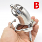 Пояс верности для мужчин. Нержавеющая сталь. С замком. С катетером для стимуляции уретры. photo 4