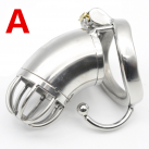 Пояс верности для мужчин. Нержавеющая сталь. С замком. С катетером для стимуляции уретры. photo 5