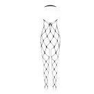 Бодистокинг в очень крупную сетку Passion BS091 black, с доступом photo 4