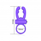 Эрекционное кольцо с вибрацией и нальный стимулятором photo 2