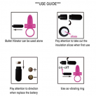 Силиконовые вибрационные кольцас массажером - 1 шт.  photo 1