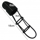 Насадка на пенис, цвет черный photo 3