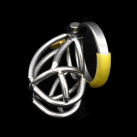 Кольцо на пенис с замком из нержавеющей стали  photo 5