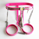 Пояс верности для мужчин. Нержавеющая сталь. С замком. С анальной пробкой. photo 1