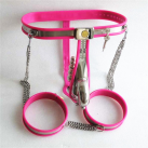 Пояс верности для мужчин. Нержавеющая сталь. С замком. С анальной пробкой. photo 3