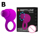 Силиконовое кольцо на пенис AUSEXY Prettylove, водонепроницаемое photo 1