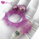 Кольцо для пениса с шариками. Силикон. С вибрацией. photo 4