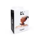 Чокер Серце з великими шипами, із натуральної шкіри Art of Sex - Crystal, колір Чорний photo 6