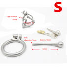 Пояс верности для мужчин. Нержавеющая сталь. С замком. С катетером для стимуляции уретры. photo 6