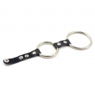 Кольца для пениса. Нержавеющая сталь, искусственная кожа. photo 1