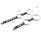 Кольца для пениса. Нержавеющая сталь, искусственная кожа. photo 5