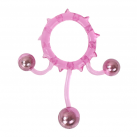 Силиконове эрекционное кольцо с 3 бусинами photo 2